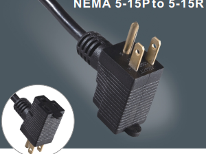 美国三芯插头带插座